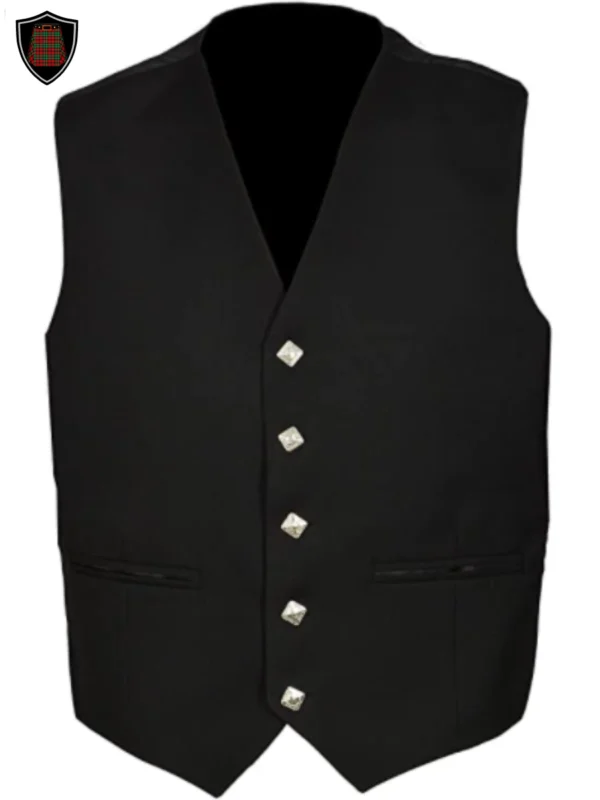 black argyle jacket and vest - vest