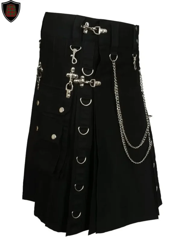 black gothic kilt