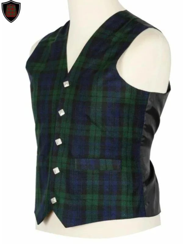 black watch tartan vest - product image