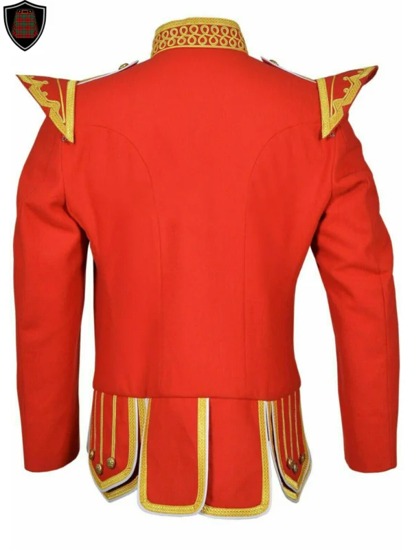 red doublet jacket back