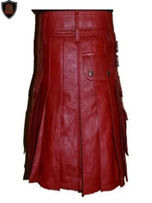 red leather kilt