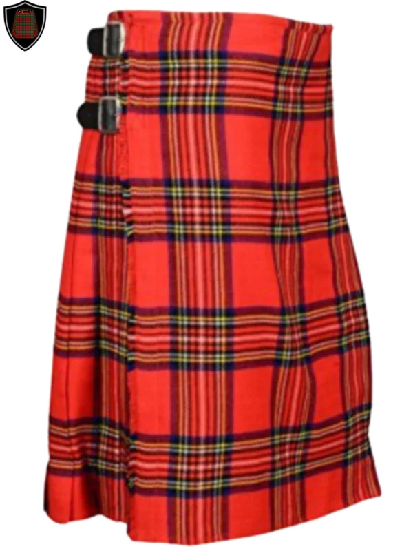 royal stewart 8 yard traditional tartan kilt