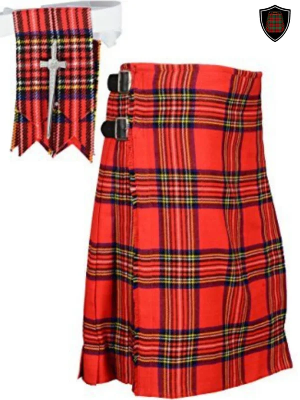 royal stewart tartan kilt