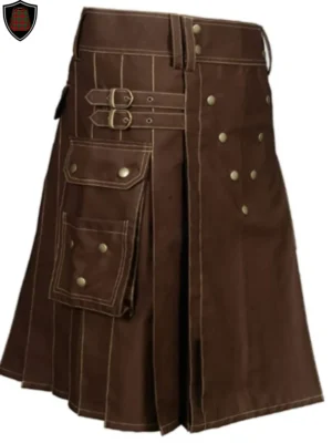 brown utility kilt