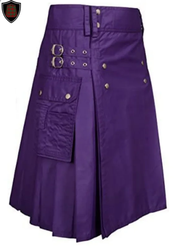 purple utility kilt