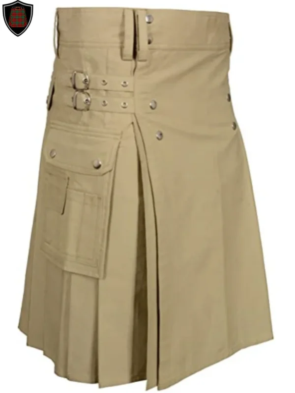 khaki utility kilt