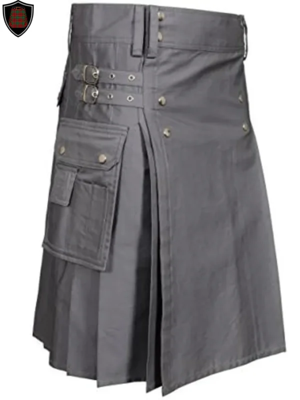 grey utility kilt