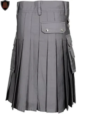 grey utility kilt