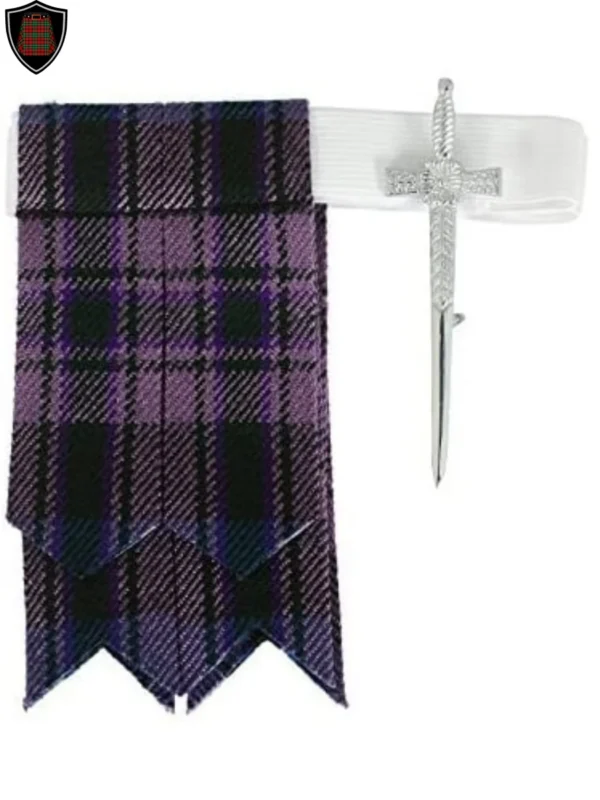 pride of scotland tartan kilt flashes and kilt pin