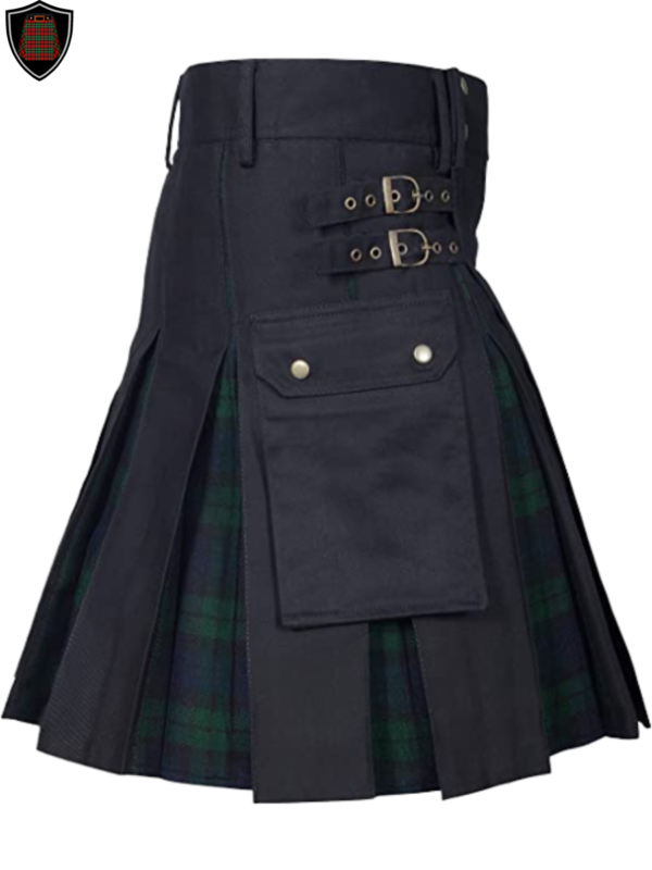 black watch tartan hybrid kilt