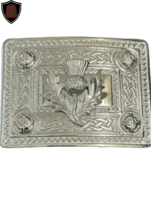 Thistle Celtic Knot Kilt Buckle For Kilt Belt