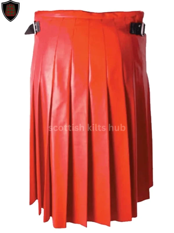 Red Leather Gladiator Kilt