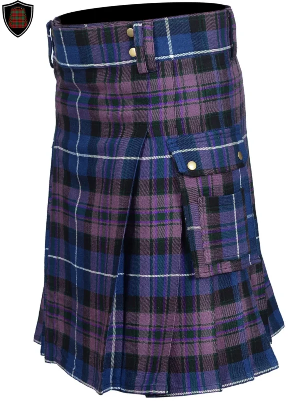 Handmade Premium Quality Pride Of Scotland Tartan Utility Kilt For Men