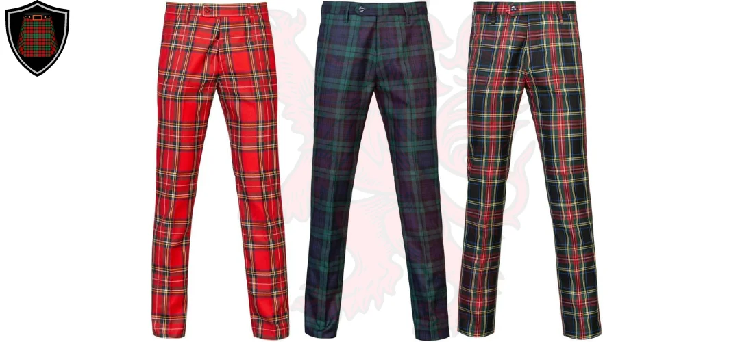 tartan trousers and tartan trews