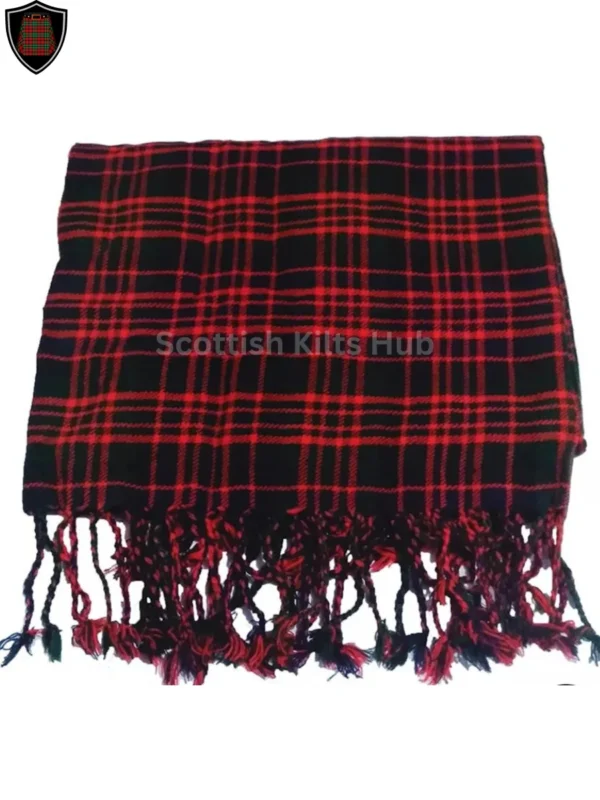 Macdonald Tartan Fly Plaid - Premium Wool, Traditional Scottish Design