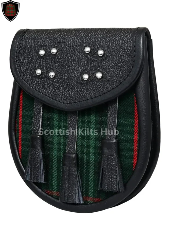 Premium Quality Handmade Ross Hunting Tartan Sporran For Kilts