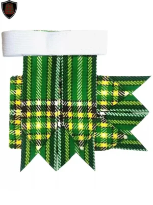 Premium Quality Handmade Irish Green Tartan Kilt Flashes