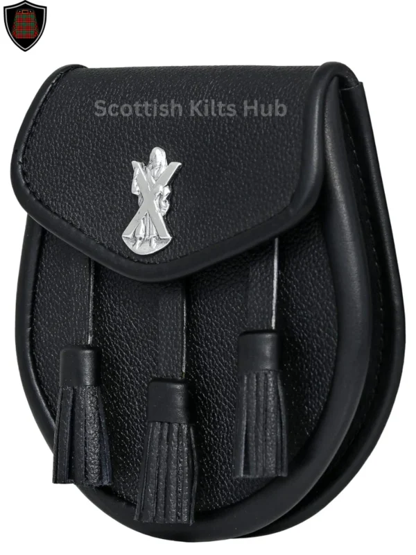 semi dress leather sporrans by scottish kilts hub