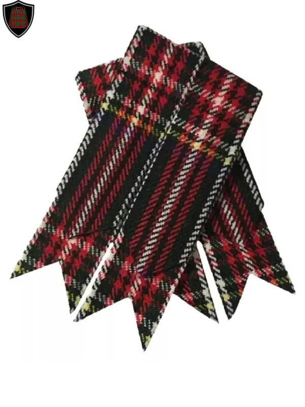 Premium Quality Handmade Black Stewart Tartan Kilt Flashes