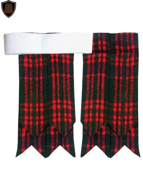 Premium Quality Handmade Macdonald Tartan Kilt Flashes