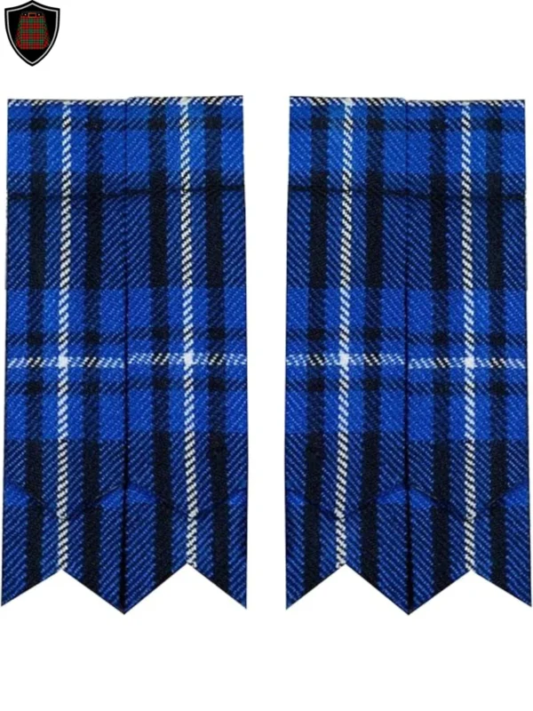 Premium Quality Handmade American Patriot Tartan Kilt Flashes