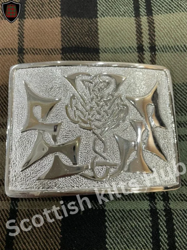 Scottish Thistle Flower Kilt Buckle