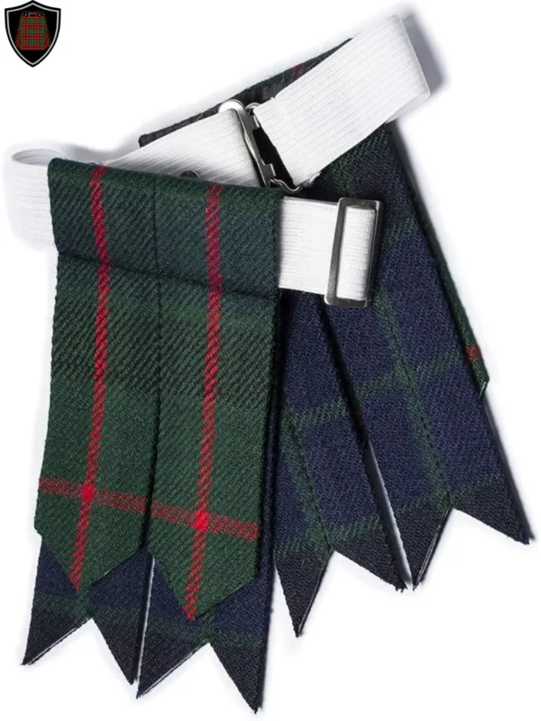 Premium Quality Handmade Gunn Tartan Kilt Flashes