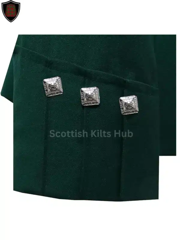 Green Argyle Kilt Jacket With 5 Button Vest