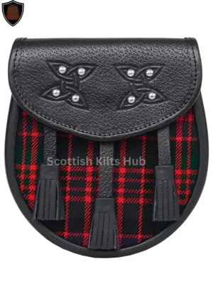 Premium Quality Handmade Macdonald Tartan Sporran For Kilts