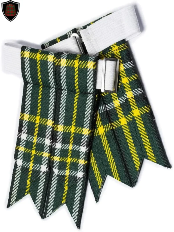 Premium Quality Handmade Saint Patrick Tartan Kilt Flashes Tartan Kilt Flashes