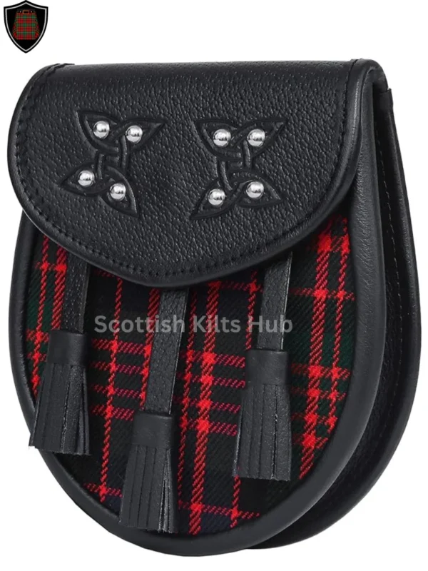 Premium Quality Handmade Macdonald Tartan Sporran For Kilts