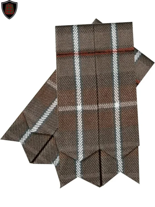 Premium Quality Handmade Black Watch Weathered Tartan Kilt Flashes