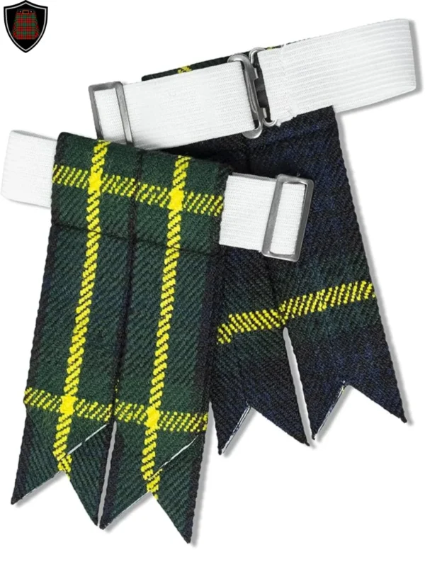 Premium Quality Handmade Gordon Tartan Kilt Flashes Tartan Kilt Flashes