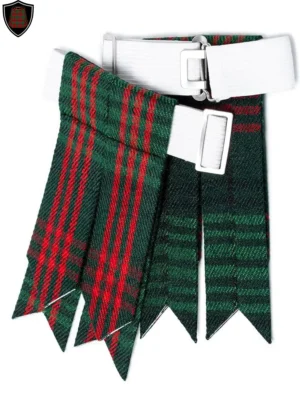 Premium Quality Handmade Hunting Rose Tartan Kilt Flashes Tartan Kilt Flashes