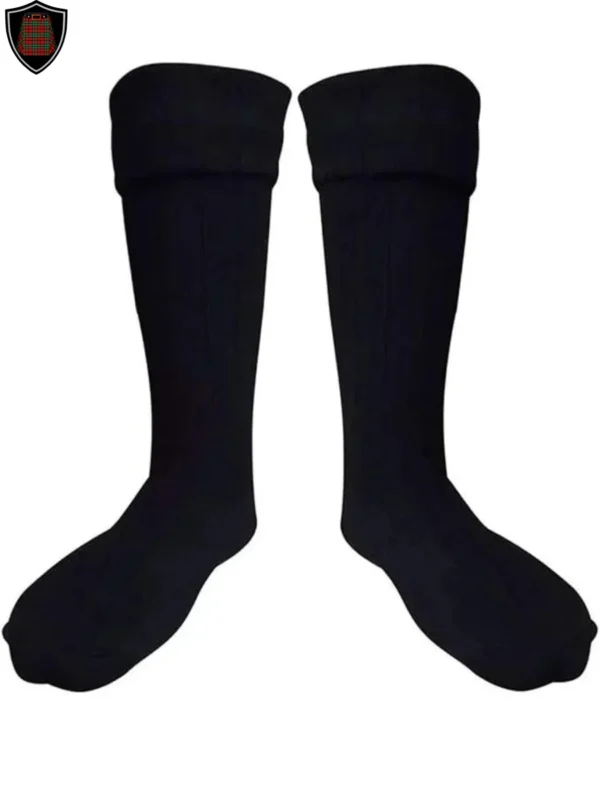 Black Kilt Hose and Socks