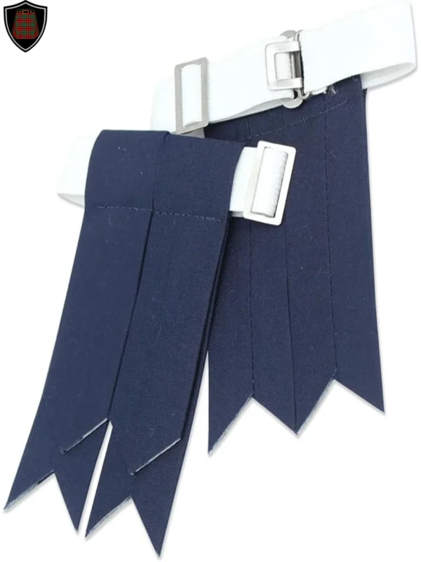 Premium Quality Handmade Blue Kilt Flashes