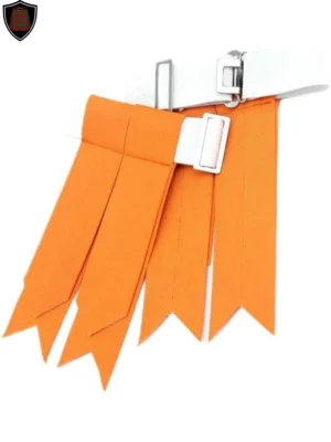 Premium Quality Handmade Orange Kilt Flashes